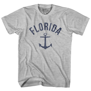 Florida State Anchor Home Cotton Adult T-shirt - Grey Heather Florida State Anchor Home Cotton Adult T-shirt - Grey Heather