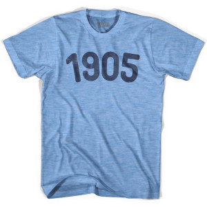 1905 Year Celebration Adult Tri-Blend T-shirt - Athletic Blue