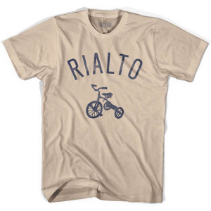 Rialto City Tricycle Adult Cotton T-shirt - Creme Rialto City Tricycle Adult Cotton T-shirt - Creme