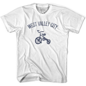 West Valley City Tricycle Womens Cotton T-shirt - White