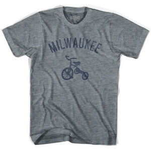Milwaukee City Tricycle Womens Tri-Blend T-shirt - Athletic Grey Milwaukee City Tricycle Womens Tri-Blend T-shirt - Athletic Grey