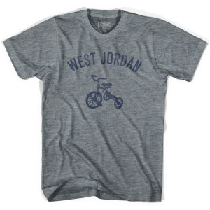 West Jordan City Tricycle Adult Tri-Blend T-shirt - Athletic Grey