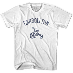 Carrollton Tricycle Adult Cotton T-shirt - White