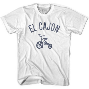 El Cajon City Tricycle Adult Cotton T-shirt - White El Cajon City Tricycle Adult Cotton T-shirt - White