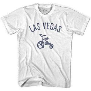 Las Vegas City Tricycle Adult Cotton T-shirt - White Las Vegas City Tricycle Adult Cotton T-shirt - White