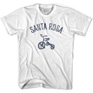 Santa Rosa City Tricycle Adult Cotton T-shirt - White