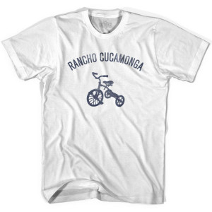 Rancho Cucamonga City Tricycle Adult Cotton T-shirt - White