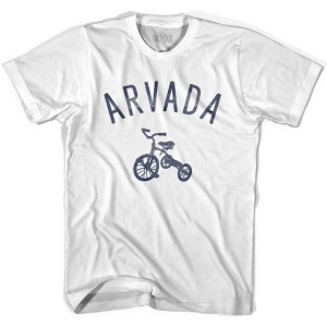 Arvada Tricycle Adult Cotton T-shirt - White
