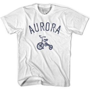 Aurora Tricycle Adult Cotton T-shirt - White
