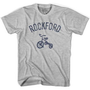 Rockford City Tricycle Adult Cotton T-shirt - Grey Heather Rockford City Tricycle Adult Cotton T-shirt - Grey Heather