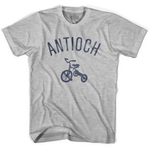 Antioch Tricycle Adult Cotton T-shirt - Grey Heather Antioch Tricycle Adult Cotton T-shirt - Grey Heather