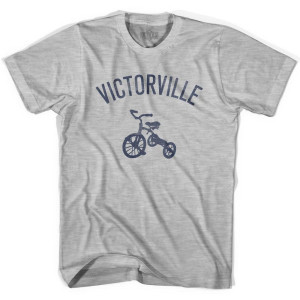 Victorville City Tricycle Adult Cotton T-shirt - Grey Heather Victorville City Tricycle Adult Cotton T-shirt - Grey Heather