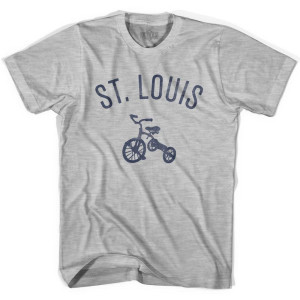 St. Louis City Tricycle Adult Cotton T-shirt - Grey Heather St. Louis City Tricycle Adult Cotton T-shirt - Grey Heather