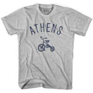 Athens Tricycle Adult Cotton T-shirt - Grey Heather Athens Tricycle Adult Cotton T-shirt - Grey Heather