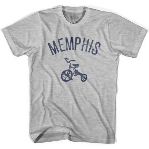 Memphis City Tricycle Adult Cotton T-shirt - Grey Heather Memphis City Tricycle Adult Cotton T-shirt - Grey Heather
