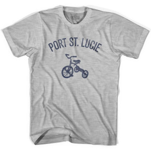 Port St. Lucie City Tricycle Adult Cotton T-shirt - Grey Heather Port St. Lucie City Tricycle Adult Cotton T-shirt - Grey Heather