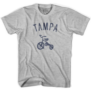 Tampa City Tricycle Adult Cotton T-shirt - Grey Heather