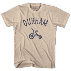 Durham City Tricycle Adult Cotton T-shirt - Creme