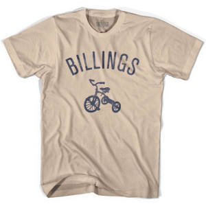 Billings Tricycle Adult Cotton T-shirt - Creme Billings Tricycle Adult Cotton T-shirt - Creme