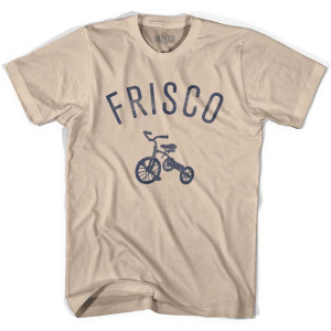 Frisco City Tricycle Adult Cotton T-shirt - Creme