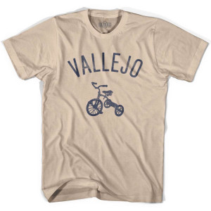 Vallejo City Tricycle Adult Cotton T-shirt - Creme Vallejo City Tricycle Adult Cotton T-shirt - Creme