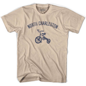 North Charleston City Tricycle Adult Cotton T-shirt - Creme North Charleston City Tricycle Adult Cotton T-shirt - Creme
