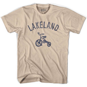 Lakeland City Tricycle Adult Cotton T-shirt - Creme