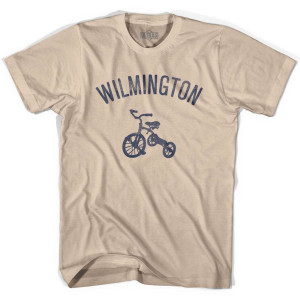 Wilmington City Tricycle Adult Cotton T-shirt - Creme Wilmington City Tricycle Adult Cotton T-shirt - Creme