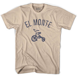 El Monte City Tricycle Adult Cotton T-shirt - Creme El Monte City Tricycle Adult Cotton T-shirt - Creme