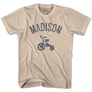 Madison City Tricycle Adult Cotton T-shirt - Creme