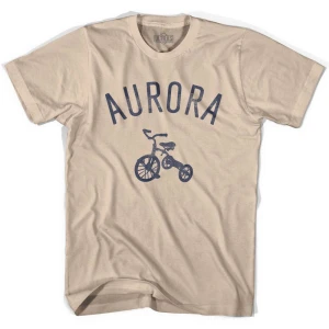 Aurora Tricycle Adult Cotton T-shirt - Creme