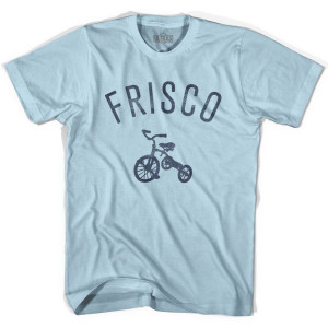 Frisco City Tricycle Adult Cotton T-shirt - Light Blue