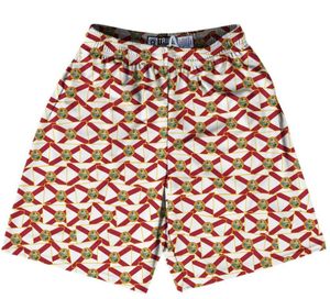 Adult Large Tribe Florida State Party Flags Lacrosse Shorts Final Sale sl7