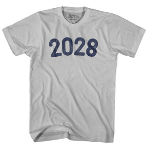 2028 Year Celebration Adult Cotton T-shirt - Cool Grey