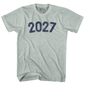 2027 Year Celebration Adult Tri-Blend T-shirt - Athletic Cool Grey