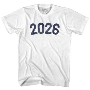 2026 Year Celebration Womens Cotton Junior Cut T-Shirt - White