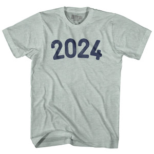 2024 Year Celebration Adult Tri-Blend T-shirt - Athletic Cool Grey