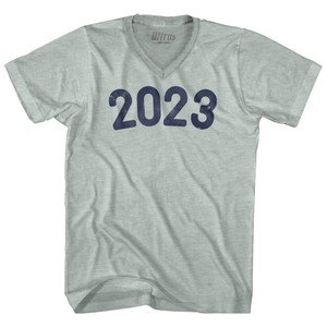 2023 Year Celebration Adult Tri-Blend V-neck T-shirt - Athletic Cool Grey 2023 Year Celebration Adult Tri-Blend V-neck T-shirt - Athletic Cool Grey
