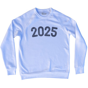 2025 Year Celebration Adult Tri-Blend Sweatshirt - White