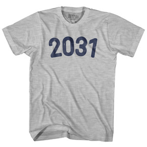 2031 Year Celebration Womens Cotton Junior Cut T-Shirt - Grey Heather 2031 Year Celebration Womens Cotton Junior Cut T-Shirt - Grey Heather