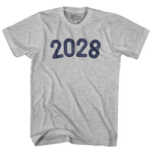 2028 Year Celebration Womens Cotton Junior Cut T-Shirt - Grey Heather 2028 Year Celebration Womens Cotton Junior Cut T-Shirt - Grey Heather