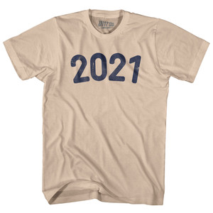 2021 Year Celebration Adult Cotton T-shirt - Creme