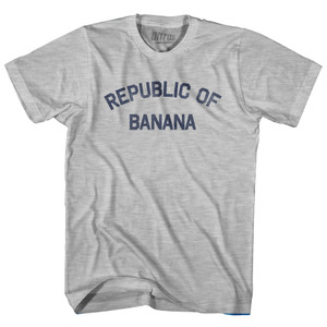 Republic Of Banana Adult Cotton T-shirt - Grey Heather