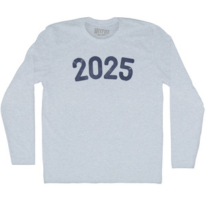 2025 Year Celebration Adult Tri-Blend Long Sleeve T-shirt - Athletic White 2025 Year Celebration Adult Tri-Blend Long Sleeve T-shirt - Athletic White