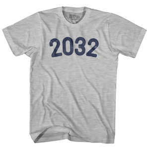 2032 Year Celebration Womens Cotton Junior Cut T-Shirt - Grey Heather 2032 Year Celebration Womens Cotton Junior Cut T-Shirt - Grey Heather