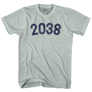 2038 Year Celebration Adult Tri-Blend T-shirt - Athletic Cool Grey 2038 Year Celebration Adult Tri-Blend T-shirt - Athletic Cool Grey