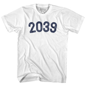 2039 Year Celebration Adult Cotton T-shirt - White