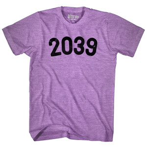 2039 Year Celebration Adult Tri-Blend T-shirt - Athletic Purple