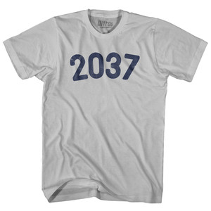 2037 Year Celebration Adult Cotton T-shirt - Cool Grey