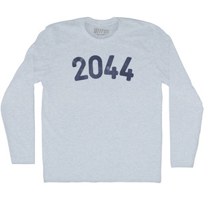 2044 Year Celebration Adult Tri-Blend Long Sleeve T-shirt - Athletic White 2044 Year Celebration Adult Tri-Blend Long Sleeve T-shirt - Athletic White